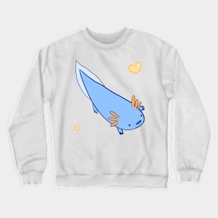 Blue axolotl Crewneck Sweatshirt